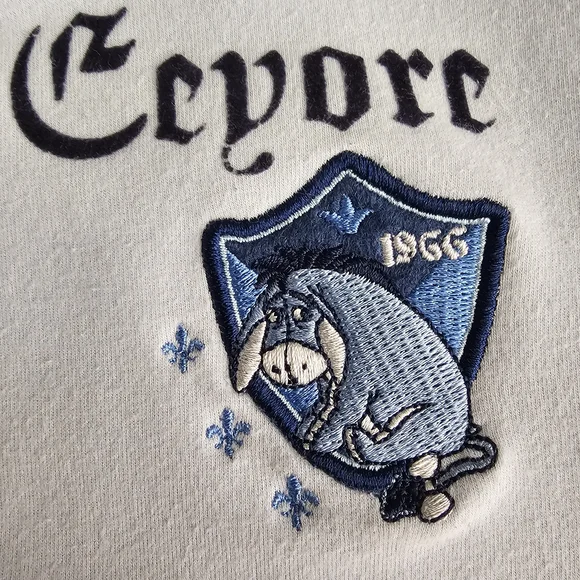 Vintage Y2K Disney Store Eeyore Track Jacket Full-Zip Sweatshirt - Picture 5 of 7